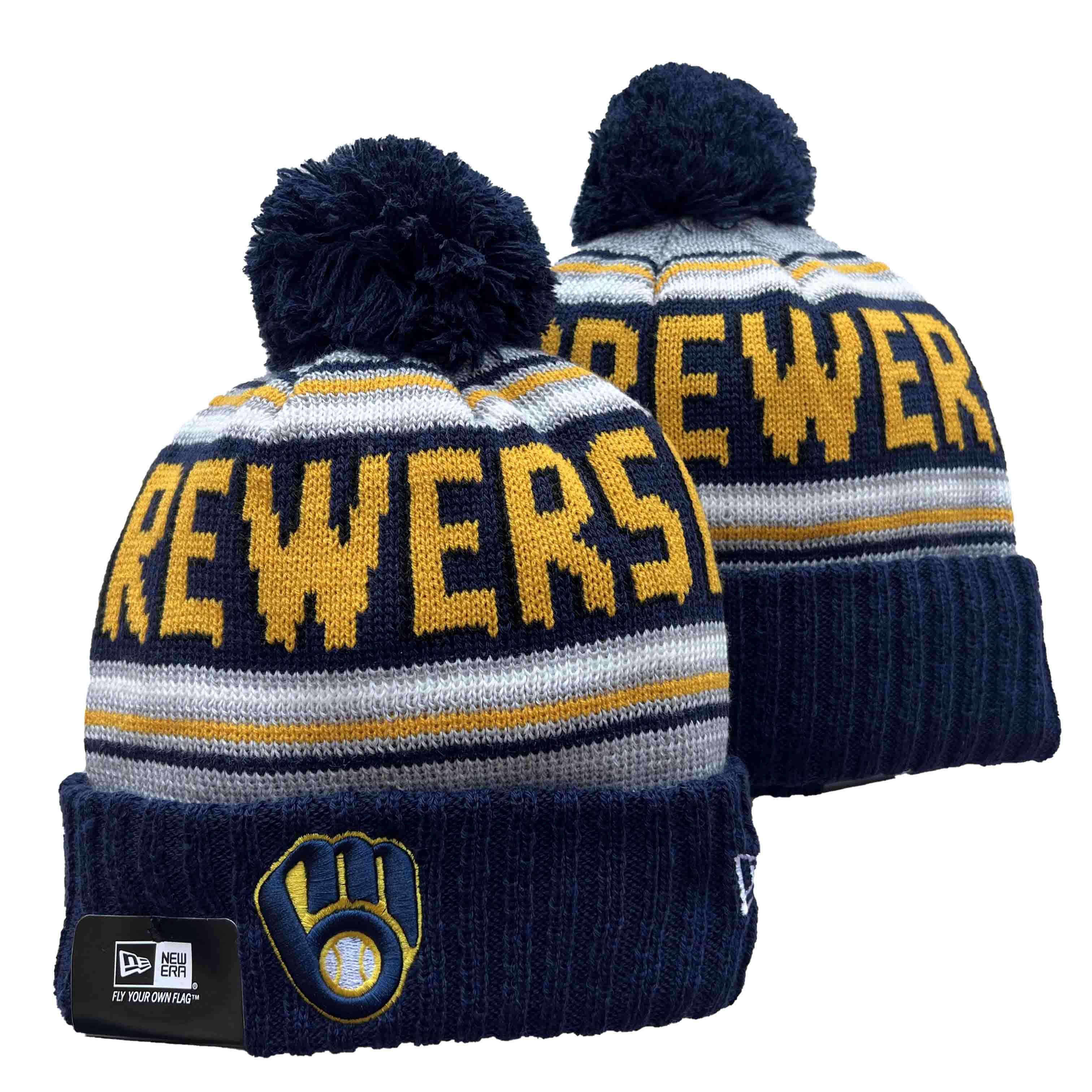 MLB Milwaukee Brewers Beanies Knit Hats-YD179