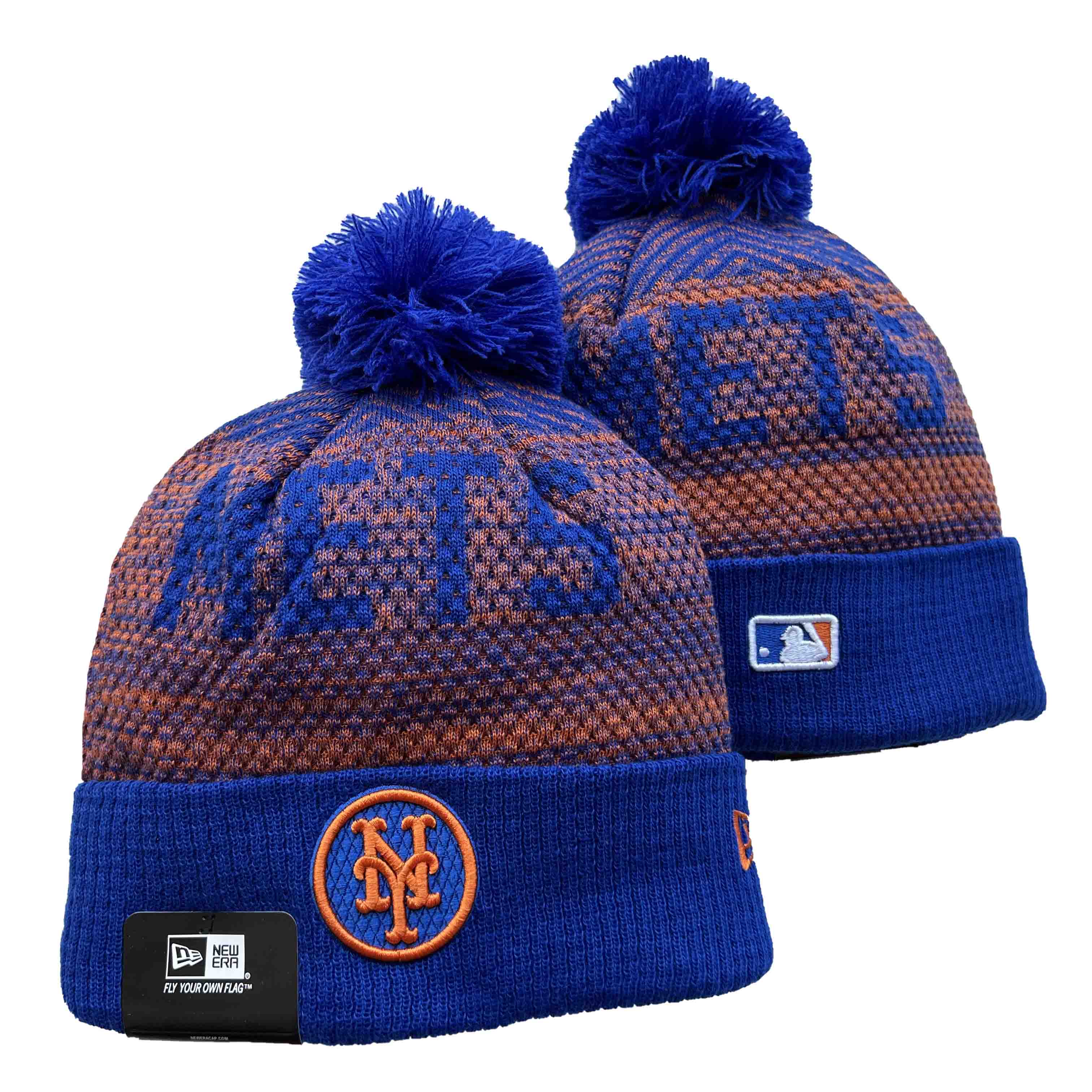 MLB New York Mets Beanies Knit Hats-YD140