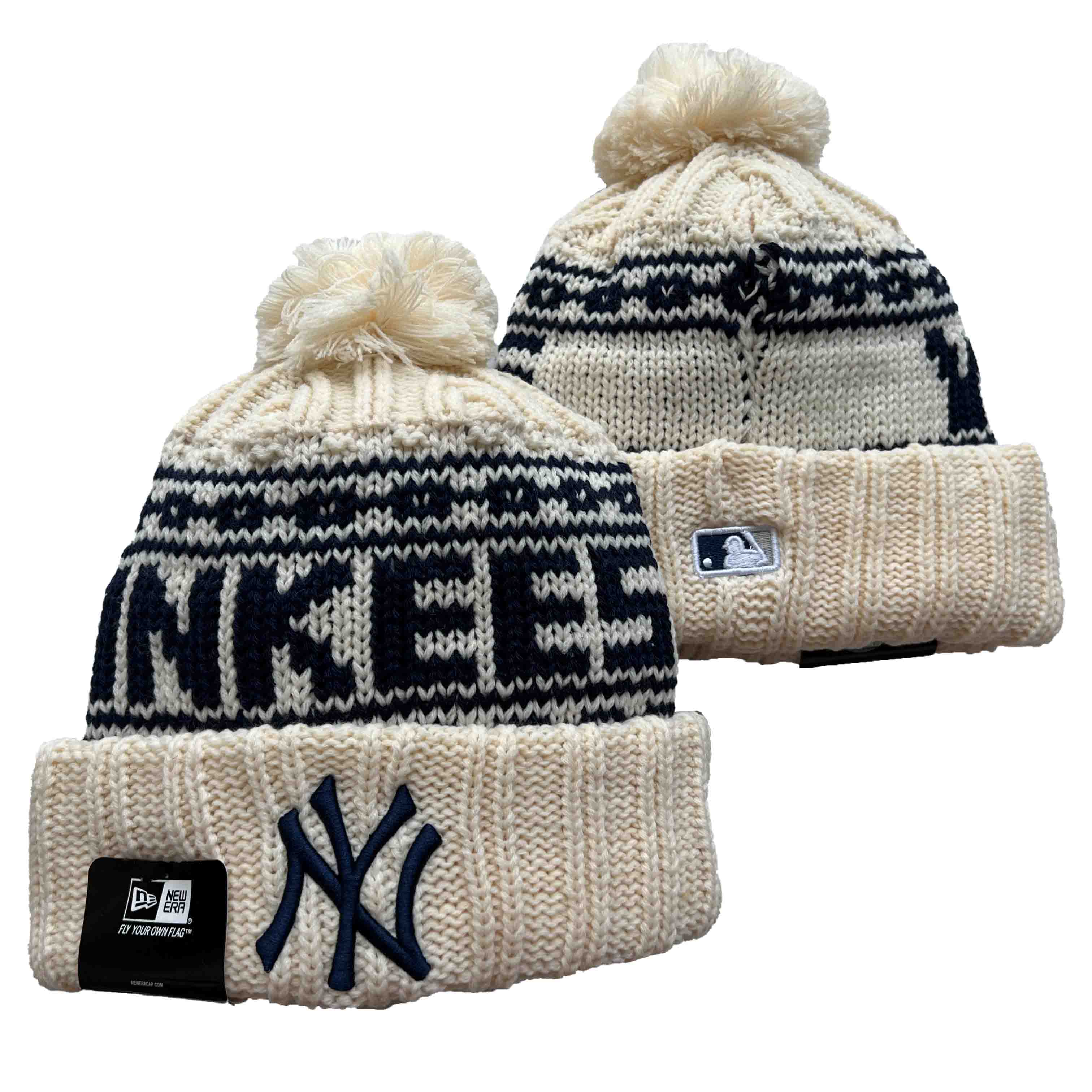 MLB New York Yankees Beanies Knit Hats-YD145