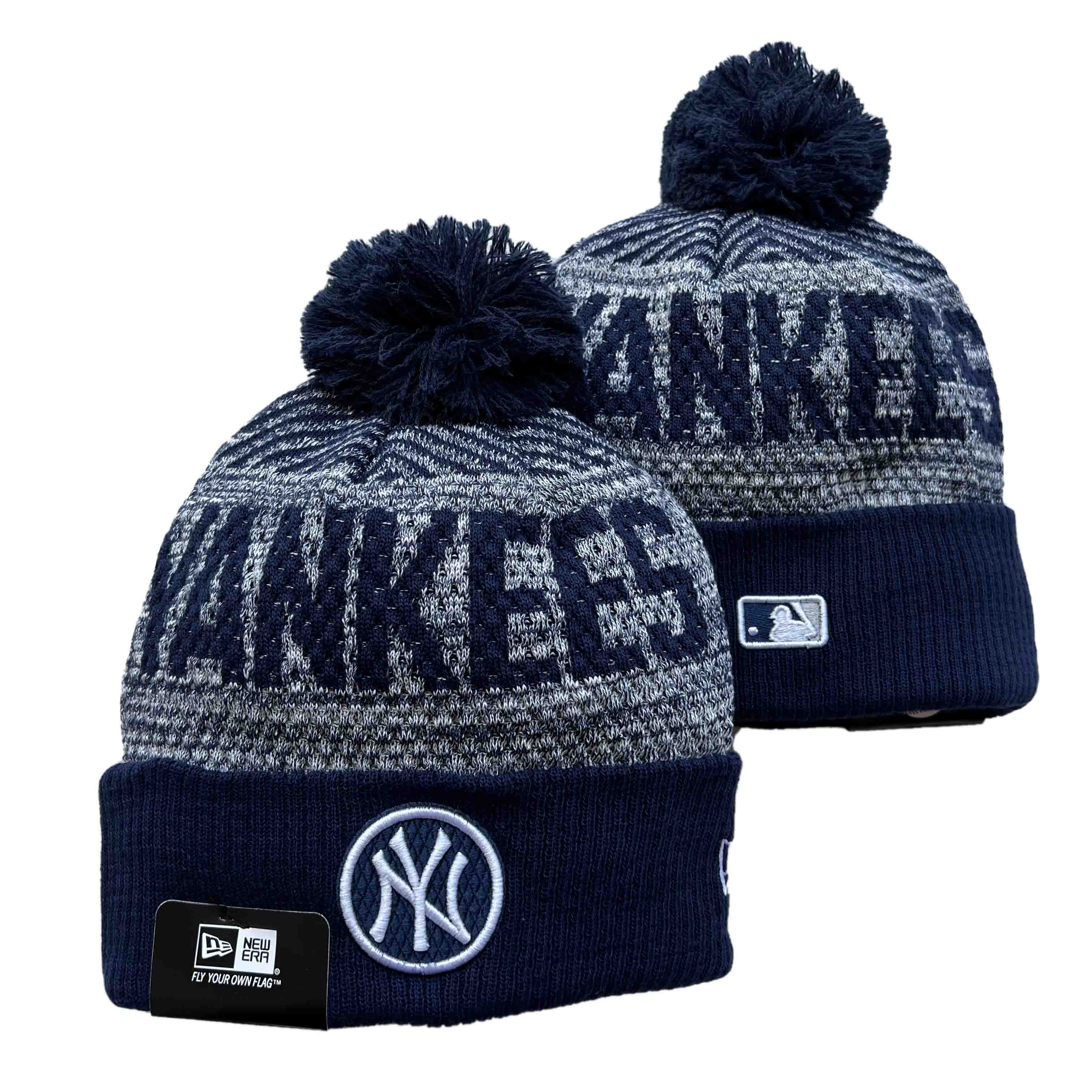 MLB New York Yankees Beanies Knit Hats-YD146