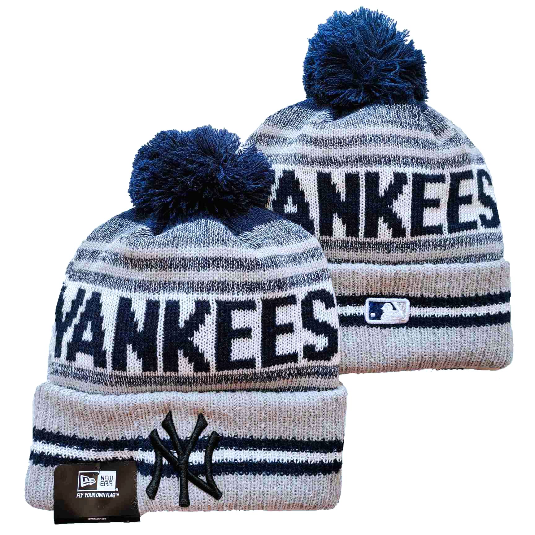 MLB New York Yankees Beanies Knit Hats-YD148