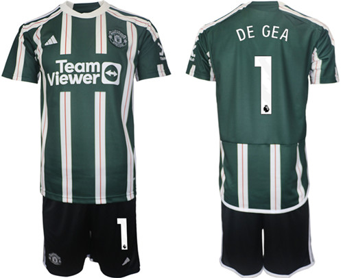Manchester United away 1# DE GEA 2023-24 suit soccer jerseys