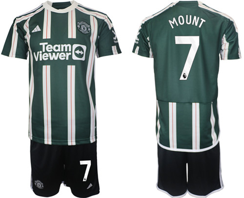 Manchester United away 7# MOUNT 2023-24 suit soccer jerseys