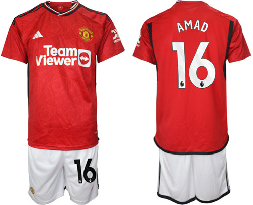 Manchester United home 16# AMAD 2023-24 suit soccer jerseys