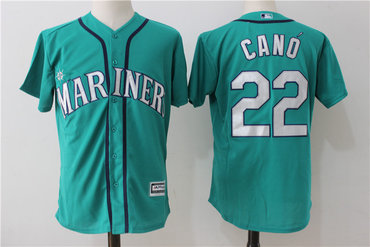 Mariners 22 Robinson Cano Northwest Green teal Alternate Cool Base Jersey