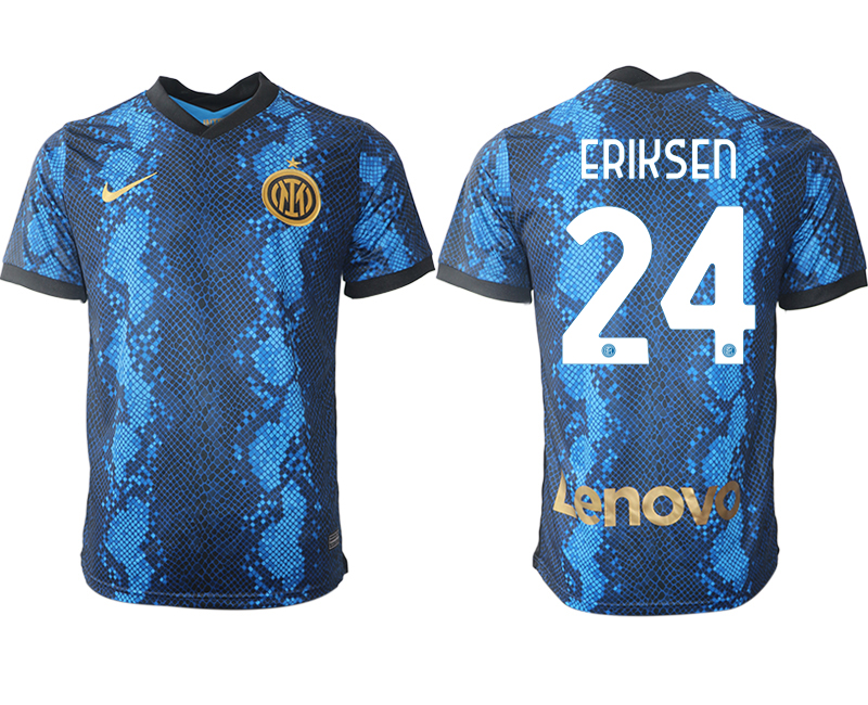 Men 2021-2022 Club Inter Milan home blue aaa versio 24 ERIKSEN Nike Soccer Jersey