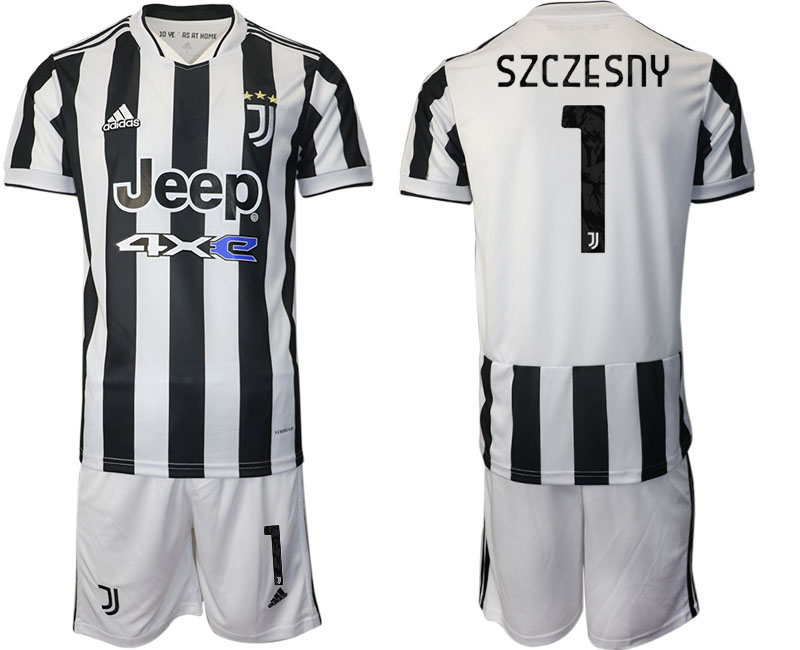 Men 2021-2022 Club Juventus home white 1 SZCZESNY Adidas Soccer Jerseys