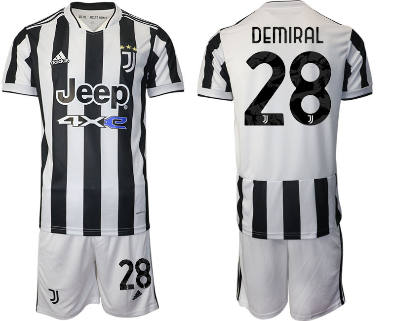 Men 2021-2022 Club Juventus home white 28 DEMIRAL Adidas Soccer Jerseys