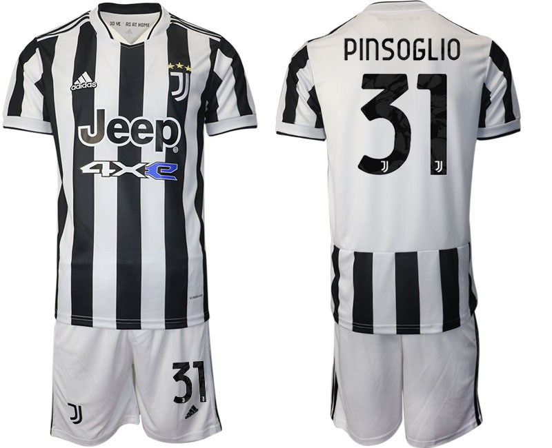 Men 2021-2022 Club Juventus home white 31 PINSOGLIO Adidas Soccer Jerseys