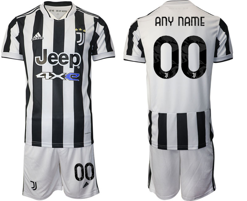 Men 2021-2022 Club Juventus home white customized Adidas Soccer Jerseys