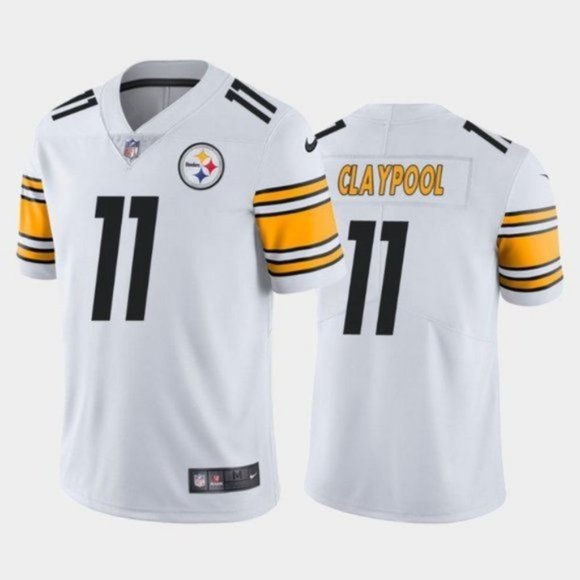 Men's #11 Chase Claypool Steelers 2020 NFL Draft white Vapor Limited Jersey