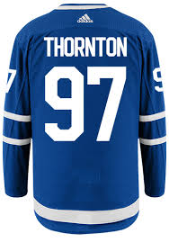 Men's #97 Joe Thornton Adidas Authentic home Toronto Maple Leafs Jersey