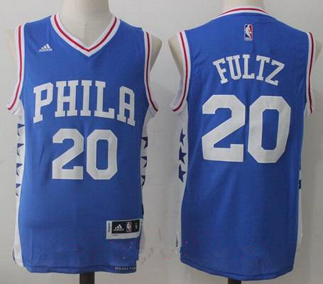 Men's 2017 Draft Philadelphia 76ers #20 Markelle Fultz Blue Stitched NBA adidas Revolution 30 Swingman Jersey