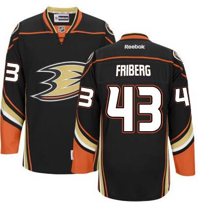 Men's Anaheim Ducks #43 Max Friberg Black Third Jersey