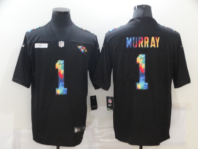 Men's Arizona Cardinals #1 Kyler Murray Multi-Color Black 2020 NFL Crucial Catch Vapor Untouchable Nike Limited Jersey