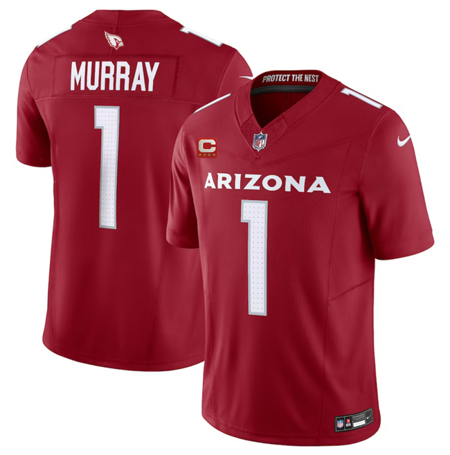 Men's Arizona Cardinals #1 Kyler Murray Red 2023 F.U.S.E. With 4-Star C Patch Vapor Untouchable F.U.S.E. Limited Football Stitched Jersey