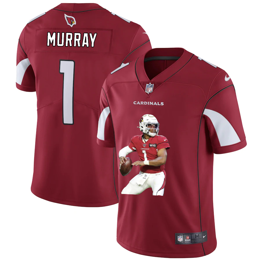 Men's Arizona Cardinals #1 Kyler Murray Red Player Portrait Edition 2020 Vapor Untouchable Stitched NFL Nike Limited Jersey