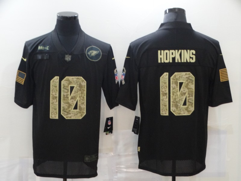 Men's Arizona Cardinals #10 DeAndre Hopkins Black Camo 2020 Salute To Service Stitched NFL Nike Limited Jersey