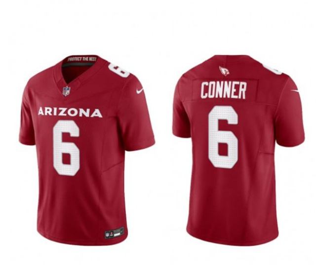 Men's Arizona Cardinals #6 James Conner Red 2023 F.U.S.E. Vapor Untouchable F.U.S.E. Limited Football Stitched Jersey