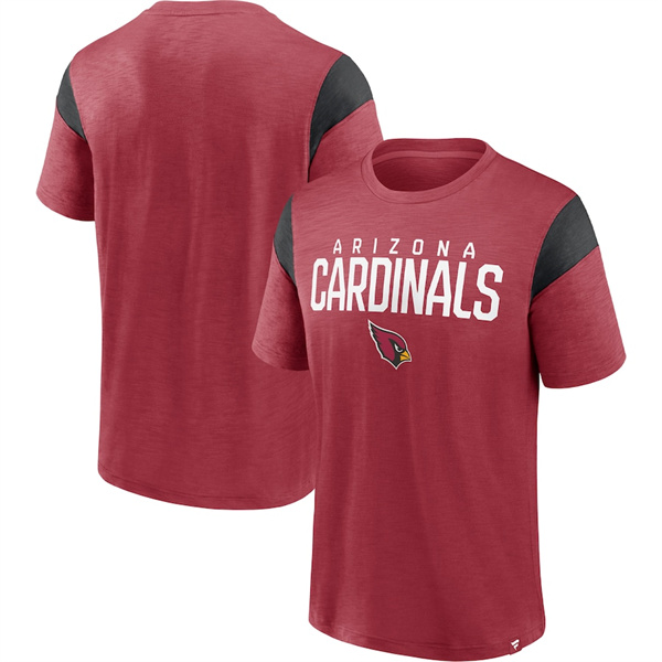 Men's Arizona Cardinals Red Black Home Stretch Team T-Shirt