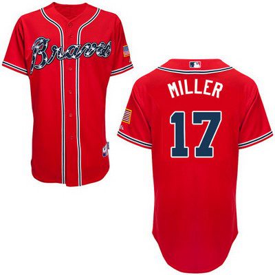 Men's Atlanta Braves #17 Shelby Miller 2014 Red Jersey