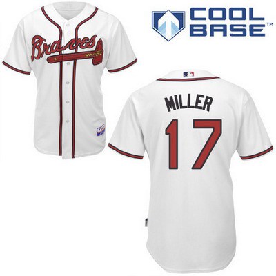 Men's Atlanta Braves #17 Shelby Miller White Jersey