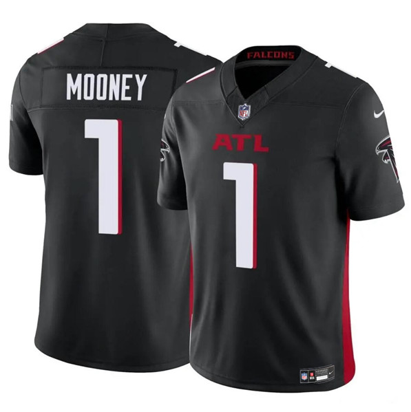 Men's Atlanta Falcons #1 Darnell Mooney Black 2024 F.U.S.E. Vapor Untouchable Limited Football Stitched Jersey