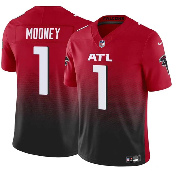 Men's Atlanta Falcons #1 Darnell Mooney Red 2024 F.U.S.E. Vapor Untouchable Limited Football Stitched Jersey