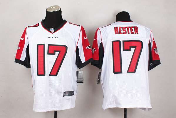 Men's Atlanta Falcons #17 Devin Hester Nike White Elite Jersey 