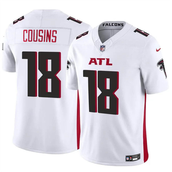 Men's Atlanta Falcons #18 Kirk Cousins White 2023 F.U.S.E. Vapor Untouchable Limited Football Stitched Jersey