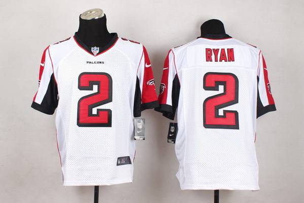 Men's Atlanta Falcons #2 Matt Ryan Nike White Elite Jersey 