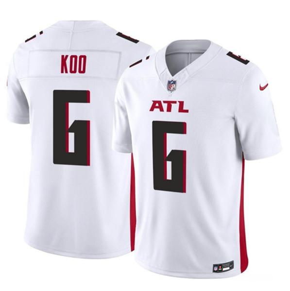 Men's Atlanta Falcons #6 Younghoe Koo White 2023 F.U.S.E. Vapor Untouchable Limited Football Stitched Jersey