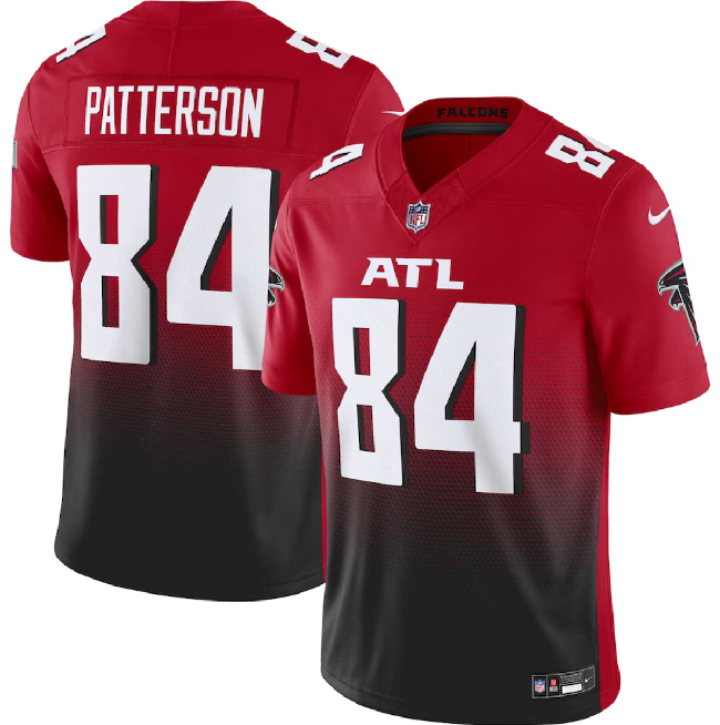 Men's Atlanta Falcons #84 Cordarrelle Patterson Red Black 2023 F.U.S.E. Vapor Untouchable Limited Football Stitched Jersey