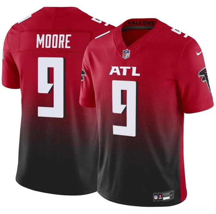 Men's Atlanta Falcons #9 Rondale Moore Red Black 2023 F.U.S.E Vapor Untouchable Limited Football Stitched Jersey