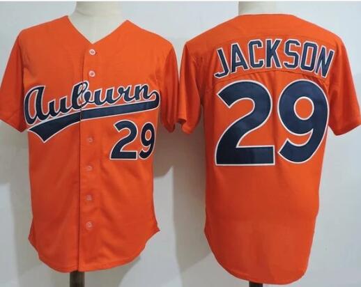 Men's Auburn #29 bo jackson college baseball jersey orange