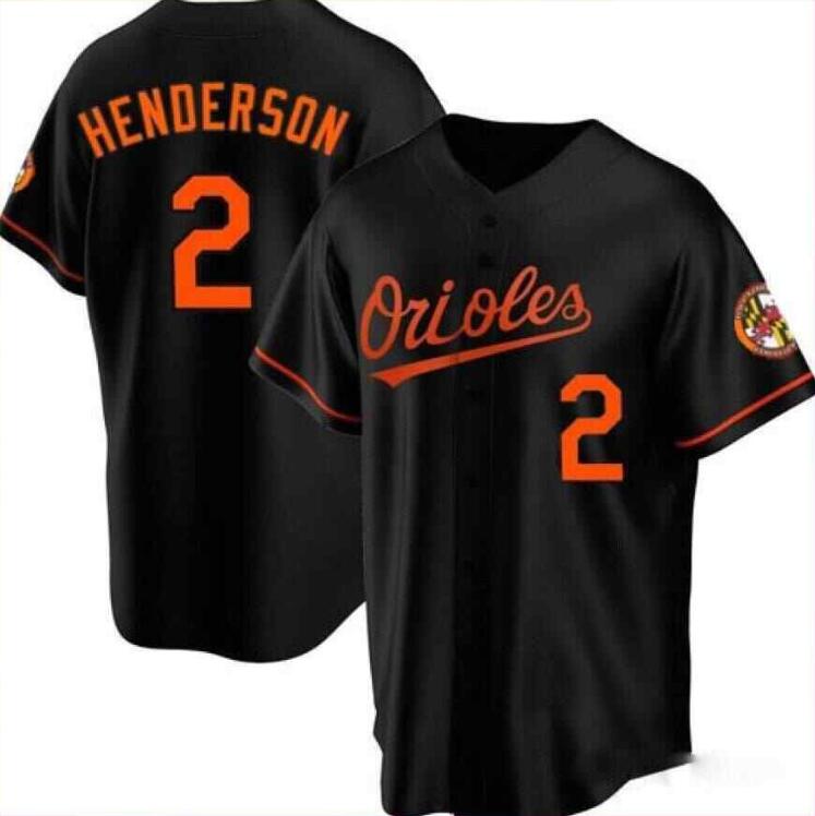 Men's Baltimore Orioles #2 Gunnar Henderson  Baseball Jersey 2023 Season Fan Made Black