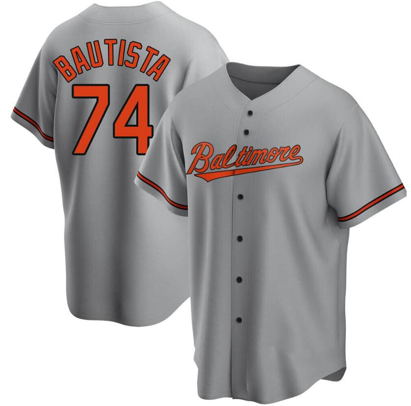 Men's Baltimore Orioles #74 Felix Bautista Gray Cool Base Jersey