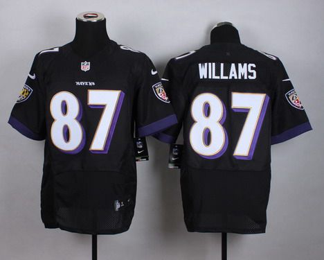 Men's Baltimore Ravens #87 Maxx Williams 2013 Nike Black Elite Jersey