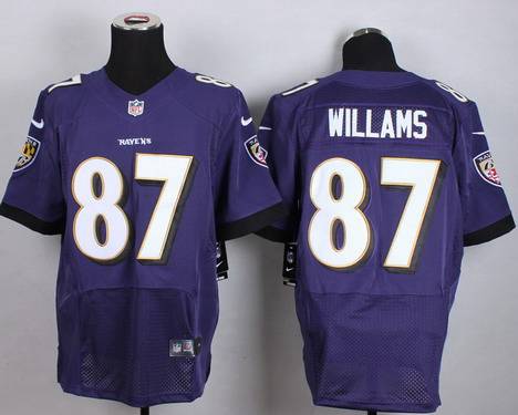 Men's Baltimore Ravens #87 Maxx Williams 2013 Nike Purple Elite Jersey