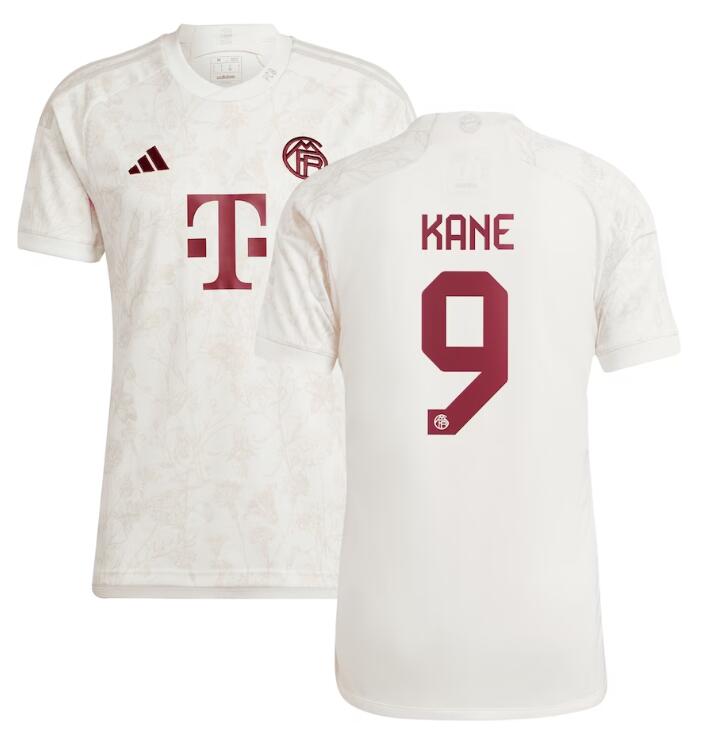 Men's Bayern Munich #9 Harry Kane adidas 2023-24 Third Authentic Player White Jersey