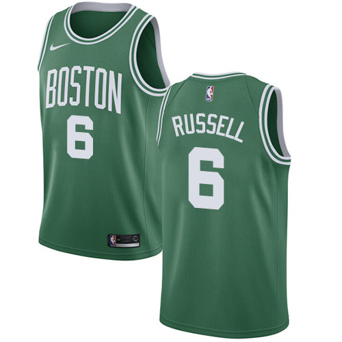 Men's Boston Celtics #6 Bill Russell Green 2023 Association Edition Stitched Basketball Jersey