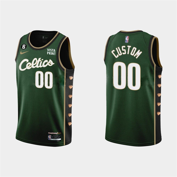 Men's Boston Celtics Active Player Custom Green 2022-23 City Edition Stitched Basketball Jersey