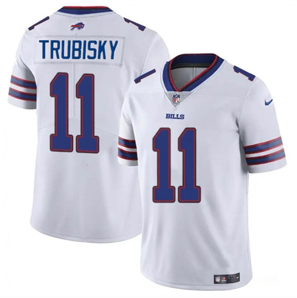 Men's Buffalo Bills #11 Mitch Trubisky White Vapor Untouchable Limited Football Stitched Jersey