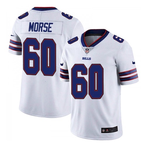Men's Buffalo Bills #60 Mitch Morse Stitched Vapor Untouchable Limited White Jersey