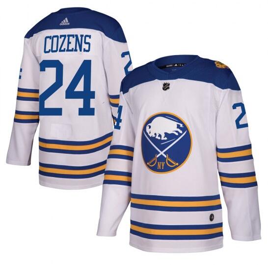 Men's Buffalo Sabres #24 Dylan Cozens Adidas Authentic 2018 Winter Classic Jersey - White