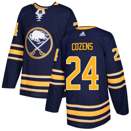 Men's Buffalo Sabres #24 Dylan Cozens Adidas Authentic Home Jersey - Navy