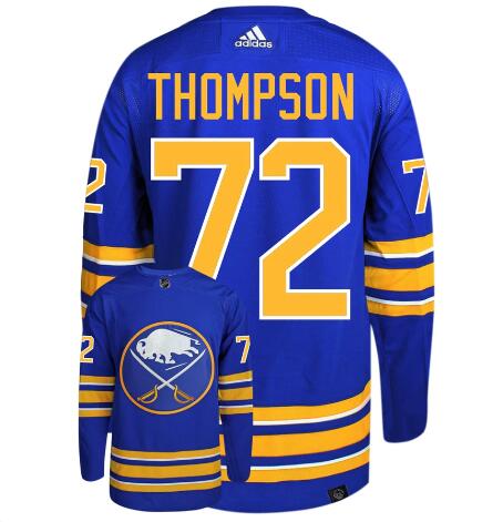 Men's Buffalo Sabres #72 TAGE THOMPSON Adidas Primegreen authentic nhl hockey jersey