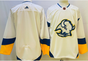 Men's Buffalo Sabres Blank White 2022 Reverse Retro Authentic Jersey