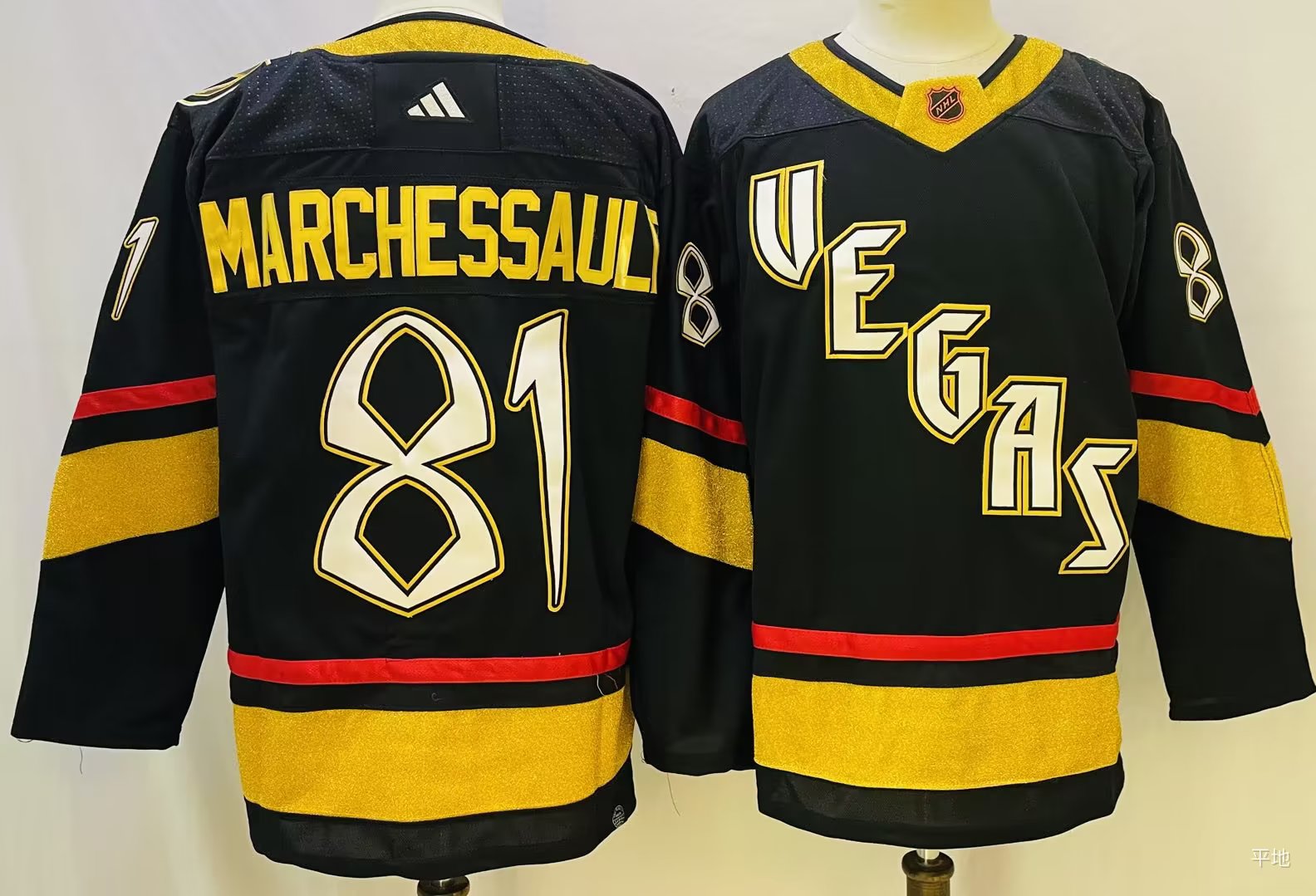 Men's Capitals 81 Jonathan Marchessault Black Special Edition Adidas Jersey