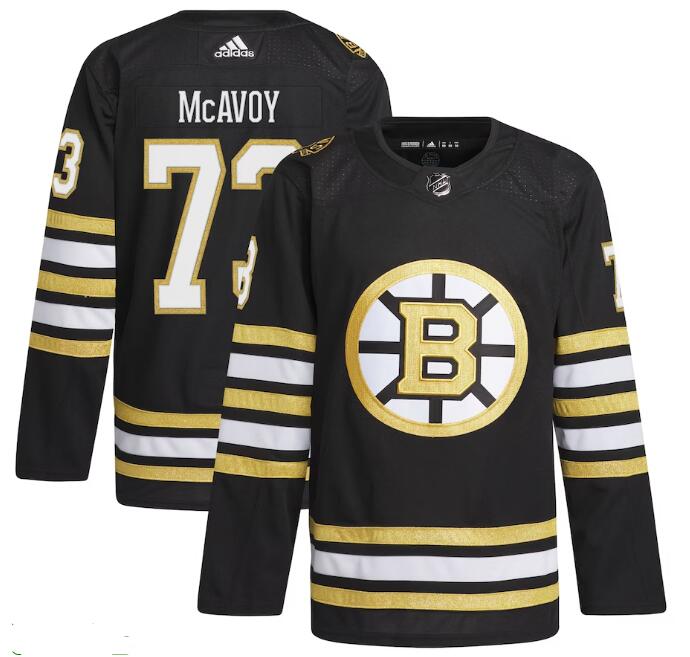 Men's Charlie McAvoy Boston Bruins #73 adidas Primegreen Authentic Pro Player Jersey - Black